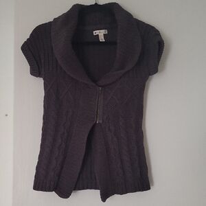 Elegant Women's Cowl Neck Sweater in Deep Purple